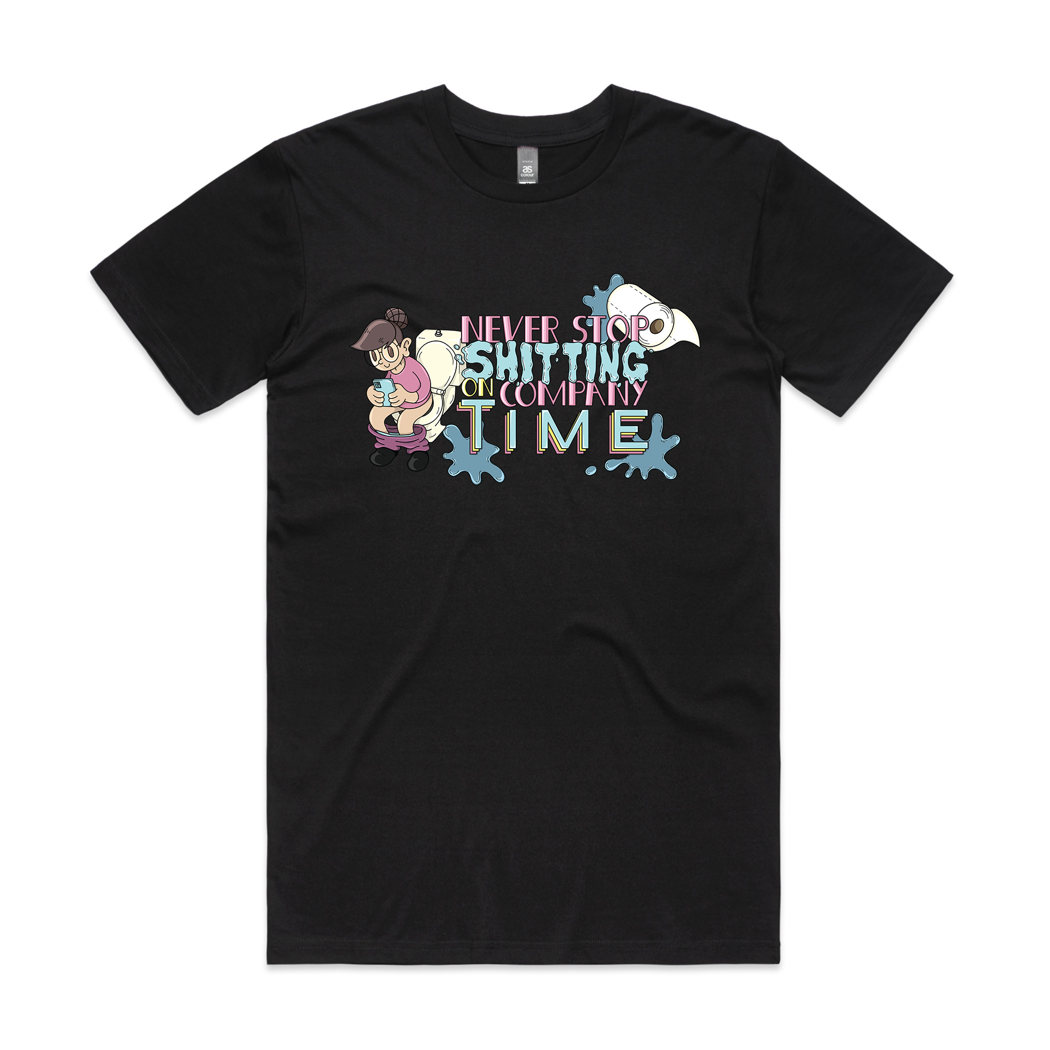 Shitting On Company Time Tee Hoodie, Sweatshirt | CiraTrend.com (Image 4)