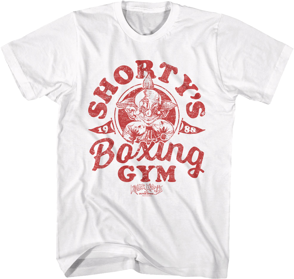 Shorty's Boxing Gym Killer Klowns From Outer Space T-Shirt Hoodie, Sweatshirt | CiraTrend.com (Image 1)