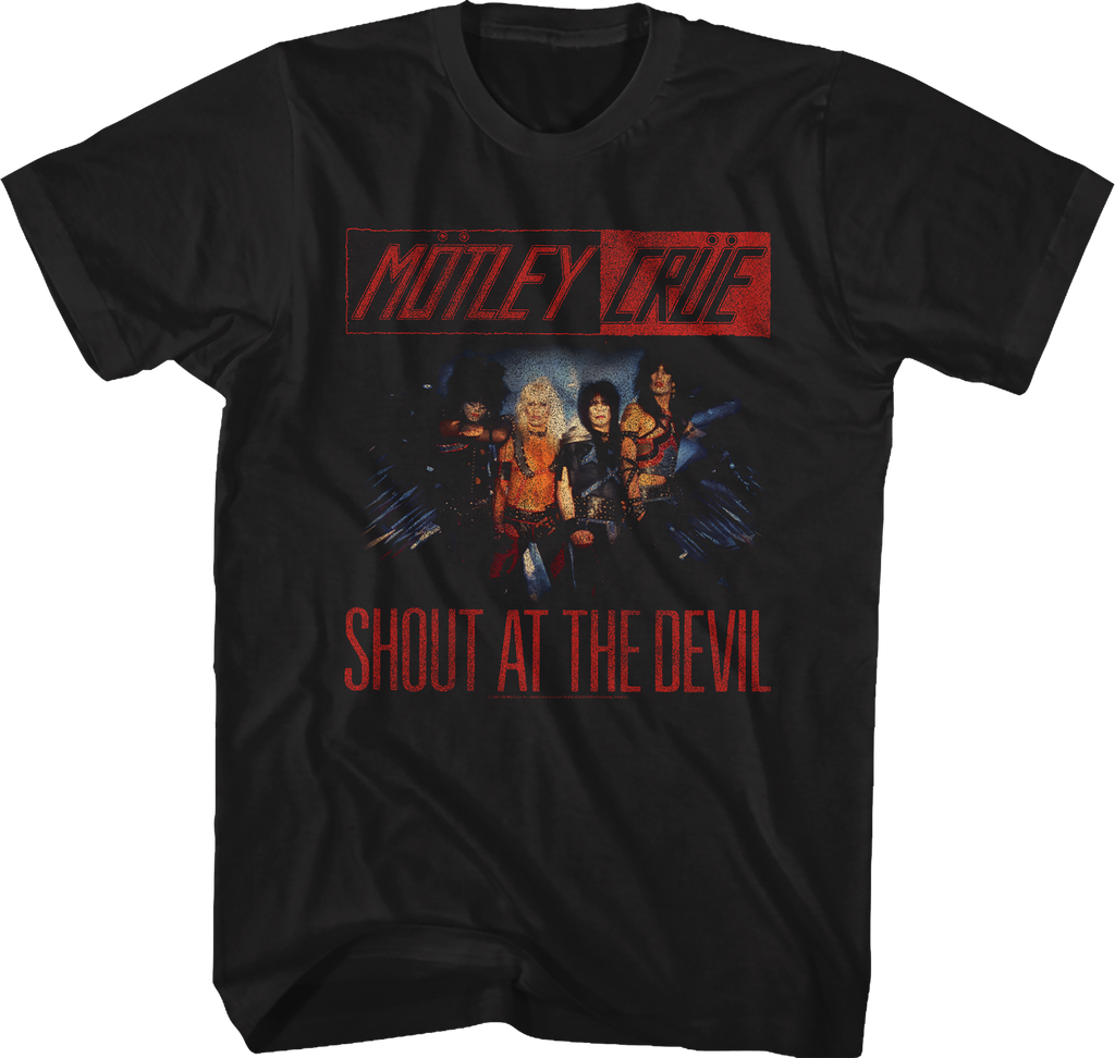 Shout At The Devil Photo Motley Crue T-Shirt Hoodie, Sweatshirt | CiraTrend.com (Image 1)