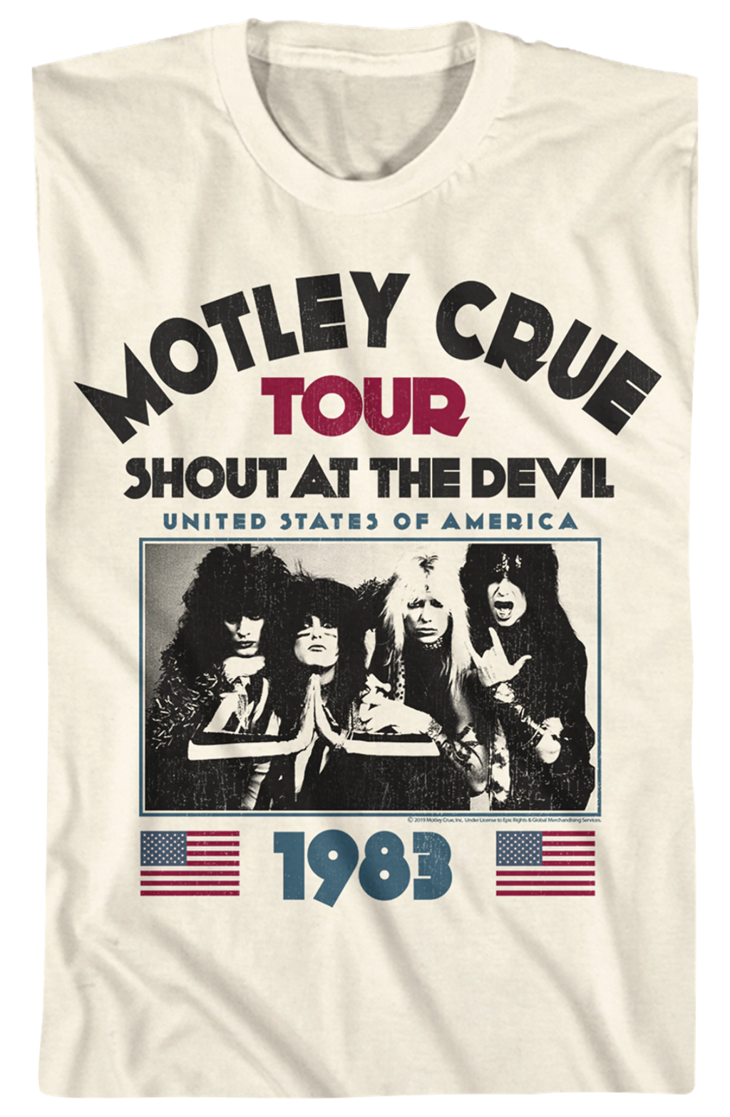 Shout At The Devil Tour Motley Crue T-Shirt Hoodie, Sweatshirt | CiraTrend.com (Image 2)