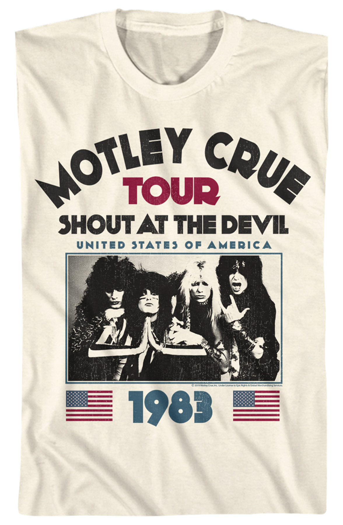 Shout At The Devil Tour Motley Crue T-Shirt Hoodie, Sweatshirt | CiraTrend.com (Image 2)
