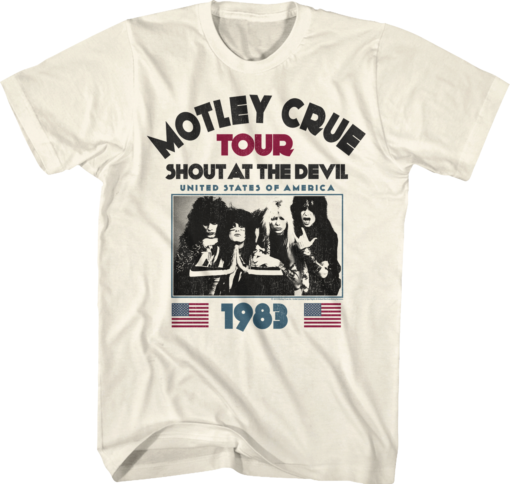 Shout At The Devil Tour Motley Crue T-Shirt Hoodie, Sweatshirt | CiraTrend.com (Image 1)