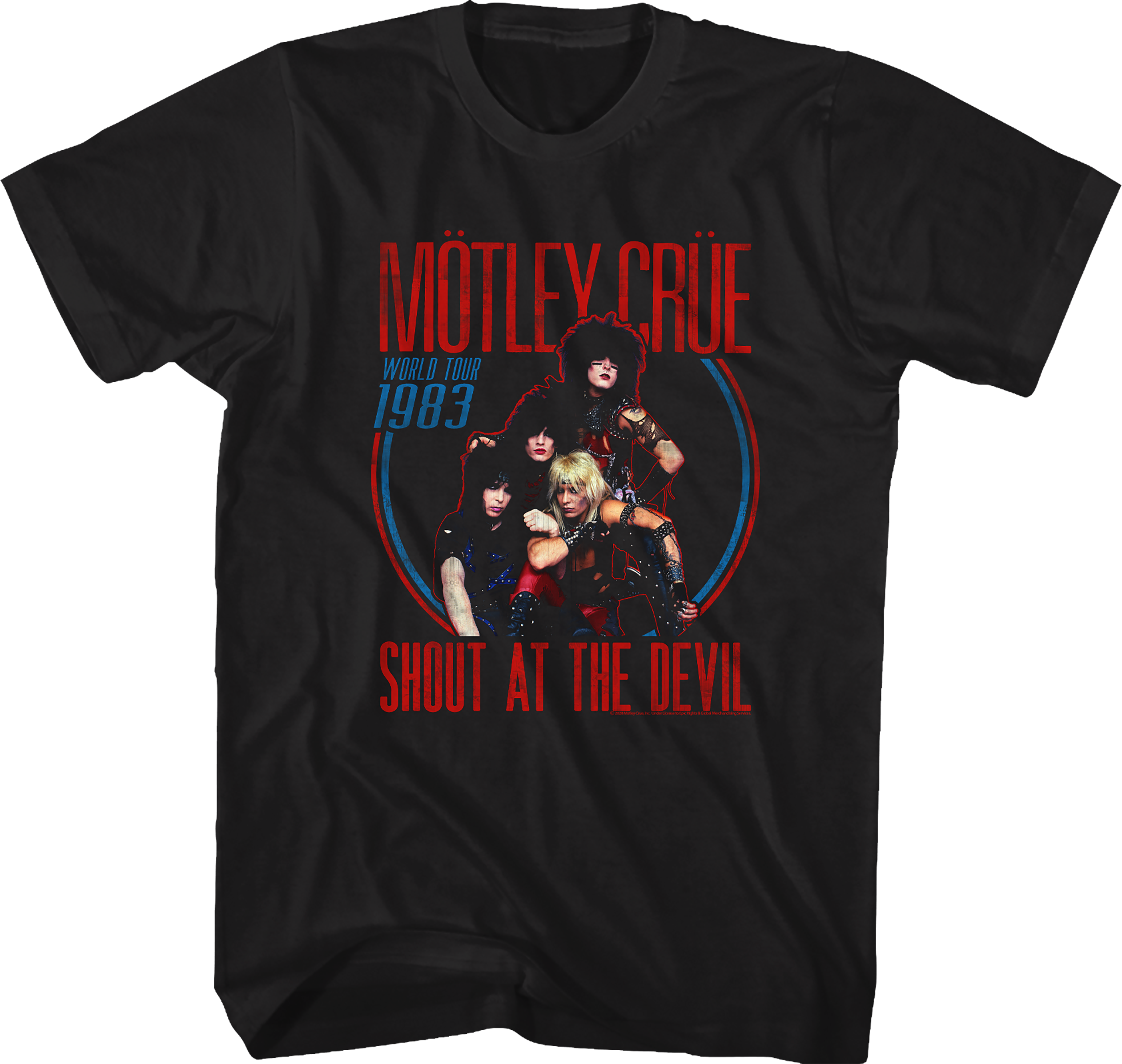 Shout At The Devil World Tour 1983 Motley Crue T-Shirt Hoodie, Sweatshirt | CiraTrend.com (Image 1)