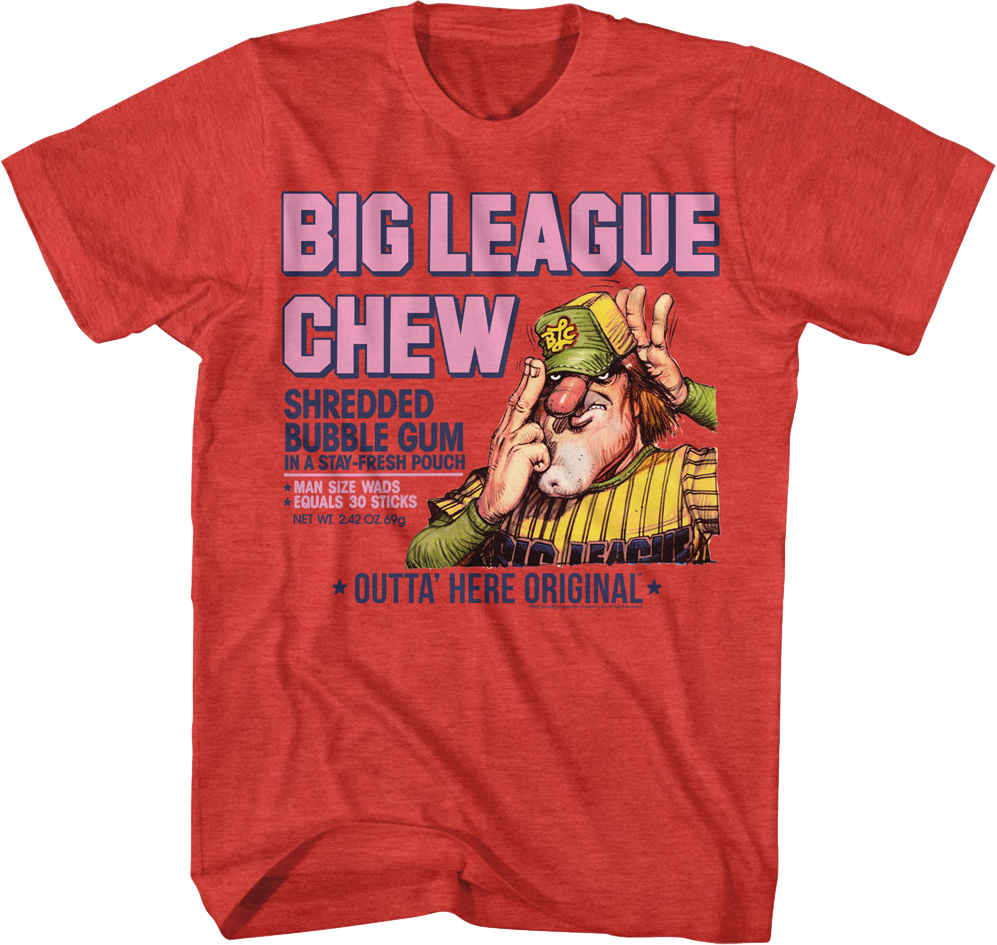 Shredded Bubble Gum Big League Chew T-Shirt Hoodie, Sweatshirt | CiraTrend.com (Image 1)