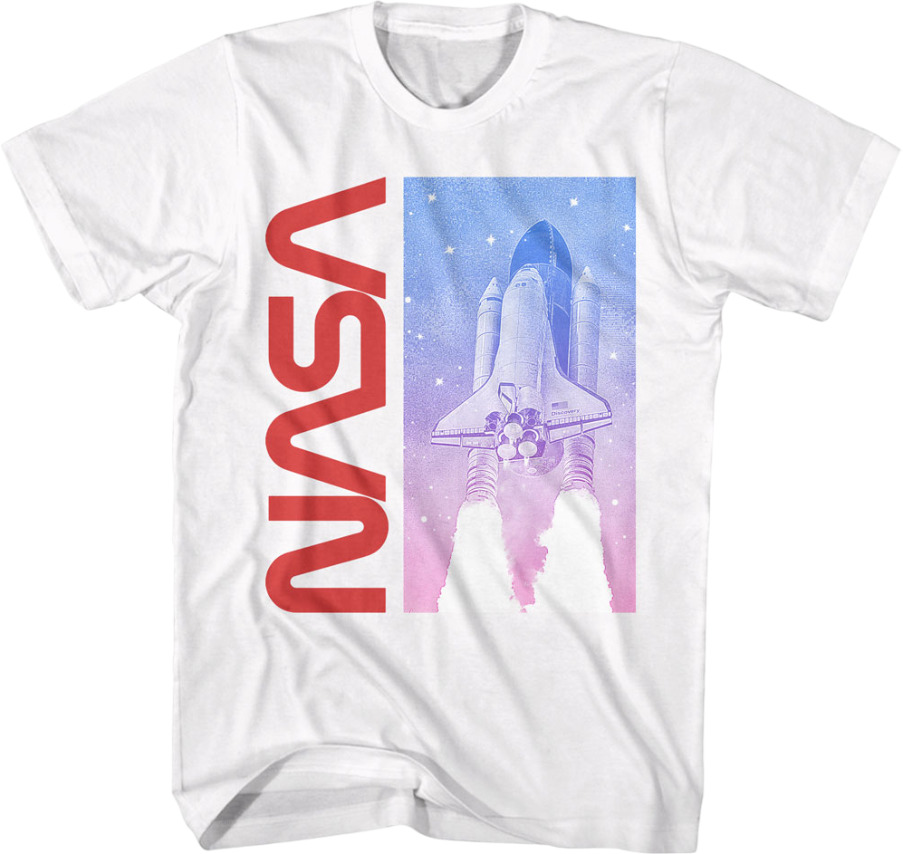 Shuttle In Flight NASA T-Shirt Hoodie, Sweatshirt | CiraTrend.com (Image 1)