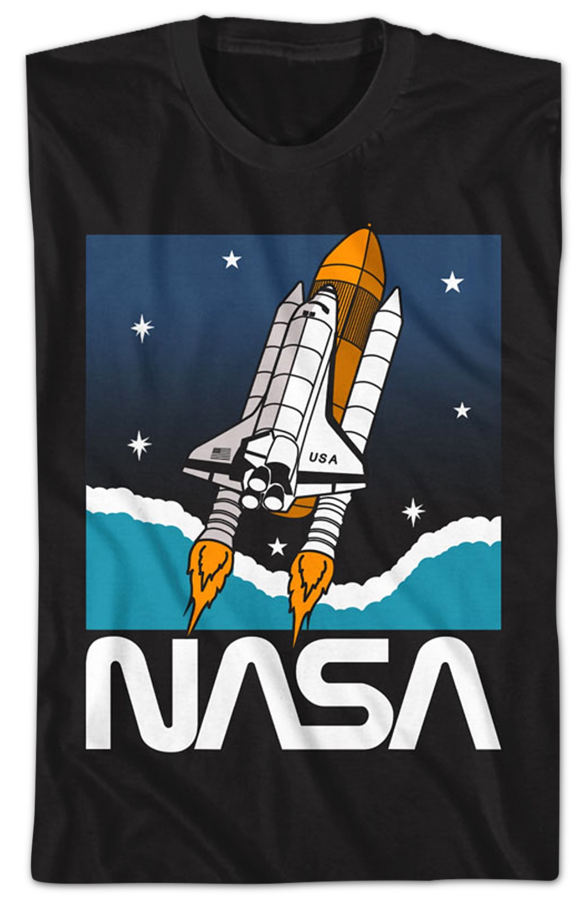 Shuttle In Space NASA T-Shirt Hoodie, Sweatshirt | CiraTrend.com (Image 2)