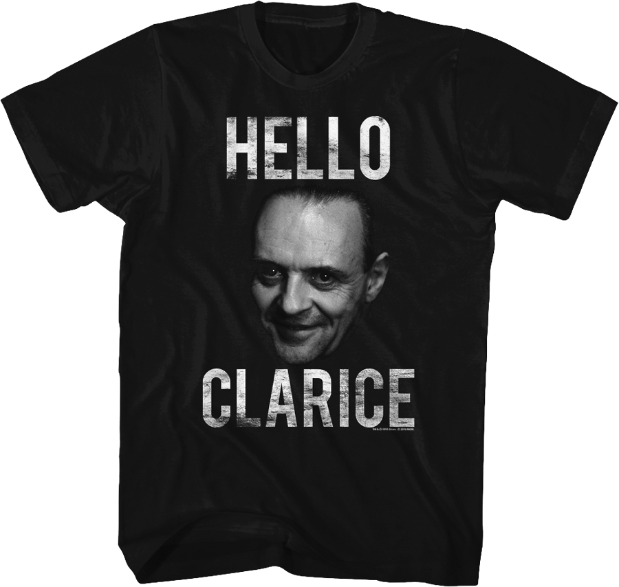 Silence of the Lambs Hello Clarice T-Shirt Hoodie, Sweatshirt | CiraTrend.com (Image 1)