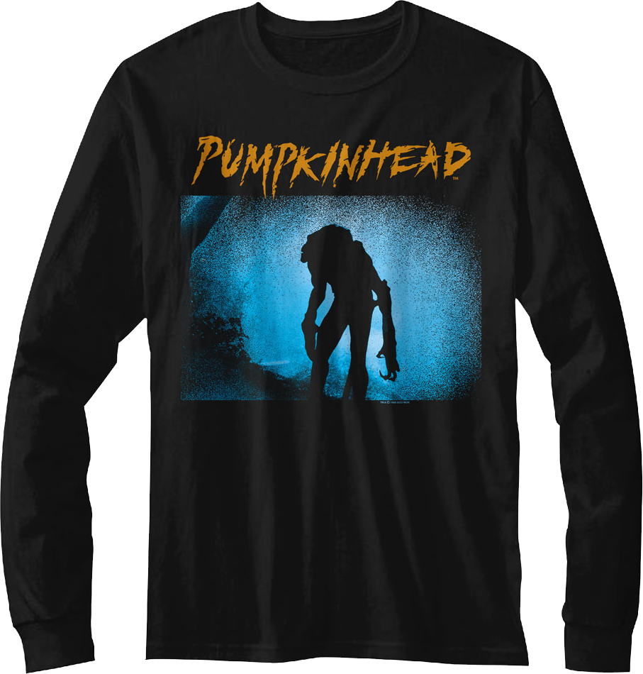 Silhouette Pumpkinhead Long Sleeve Shirt Hoodie, Sweatshirt | CiraTrend.com (Image 1)