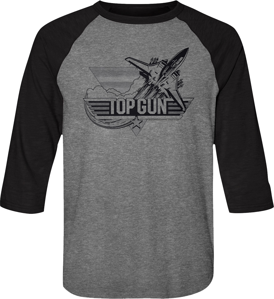 Simple Flyby Top Gun Raglan Baseball Shirt Hoodie, Sweatshirt | CiraTrend.com (Image 1)
