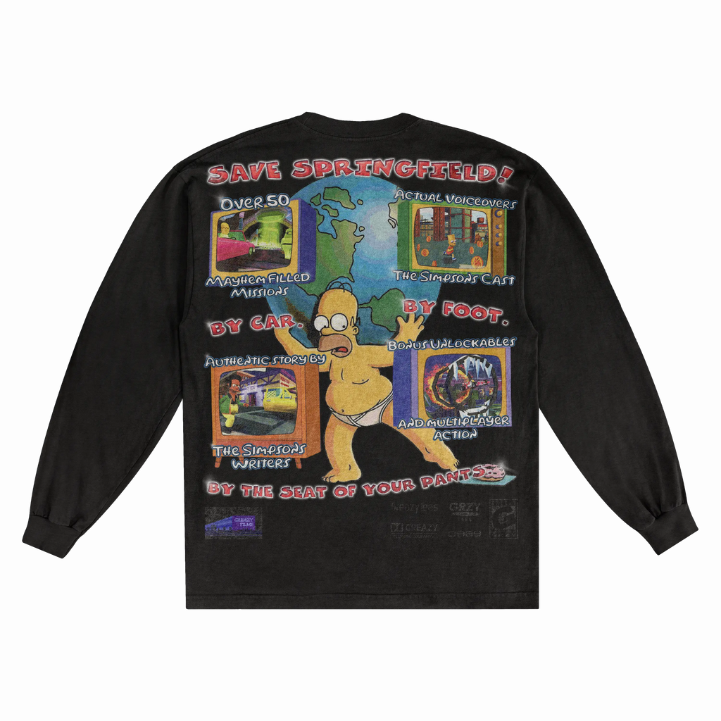 The Simpsons Hit & Run Classic Long Sleeved Tee Hoodie, Sweatshirt | CiraTrend.com (Image 4)