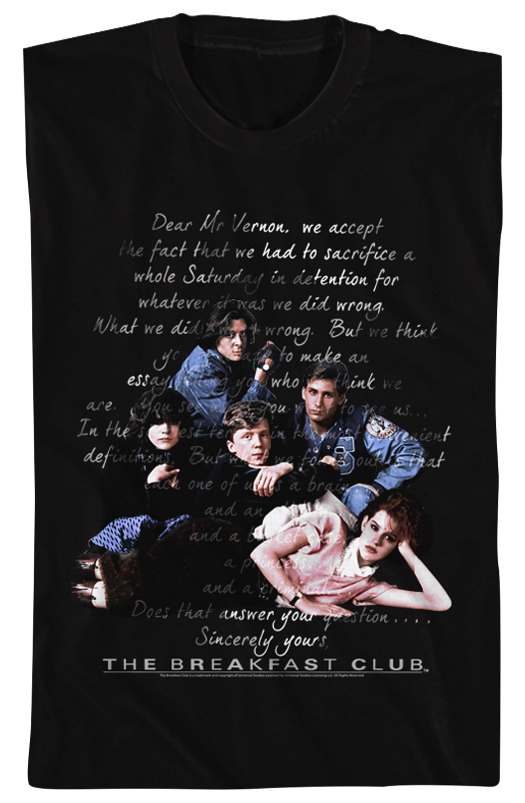 Sincerely Yours Breakfast Club T-Shirts, Hoodie, Sweatshirt