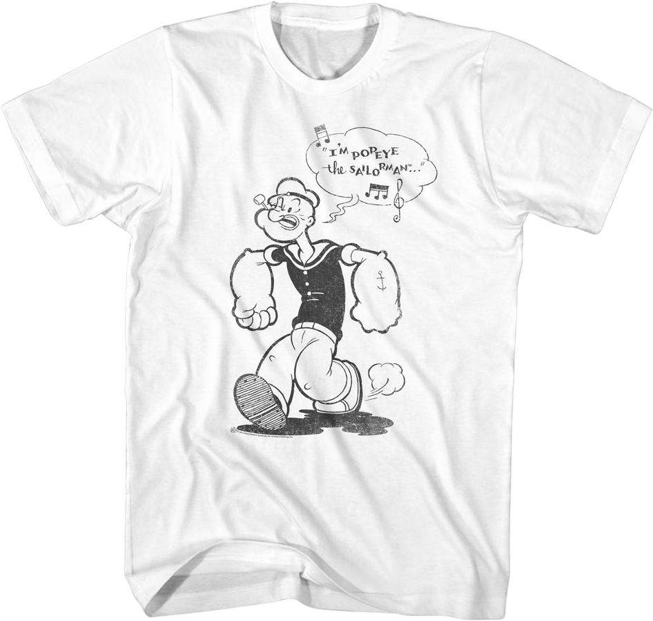 Singing Popeye T-Shirt Hoodie, Sweatshirt | CiraTrend.com (Image 1)