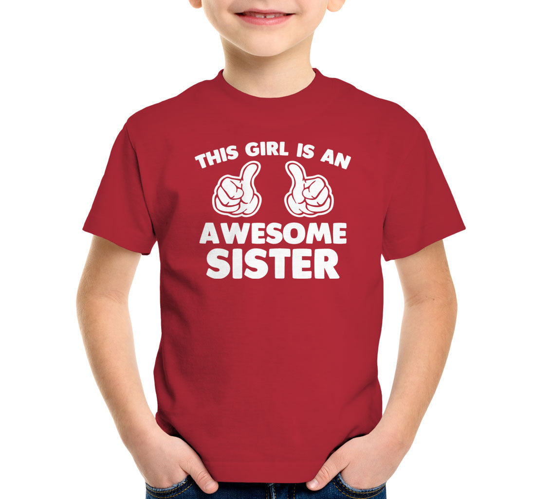 This Girl Is An Awesome Sister T-Shirt Hoodie, Sweatshirt | CiraTrend.com (Image 5)