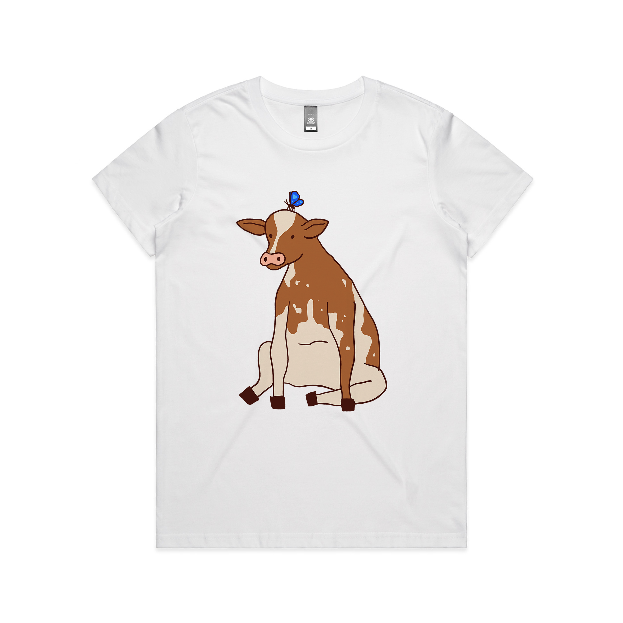 Sitting Cow Tee Hoodie, Sweatshirt | CiraTrend.com (Image 4)