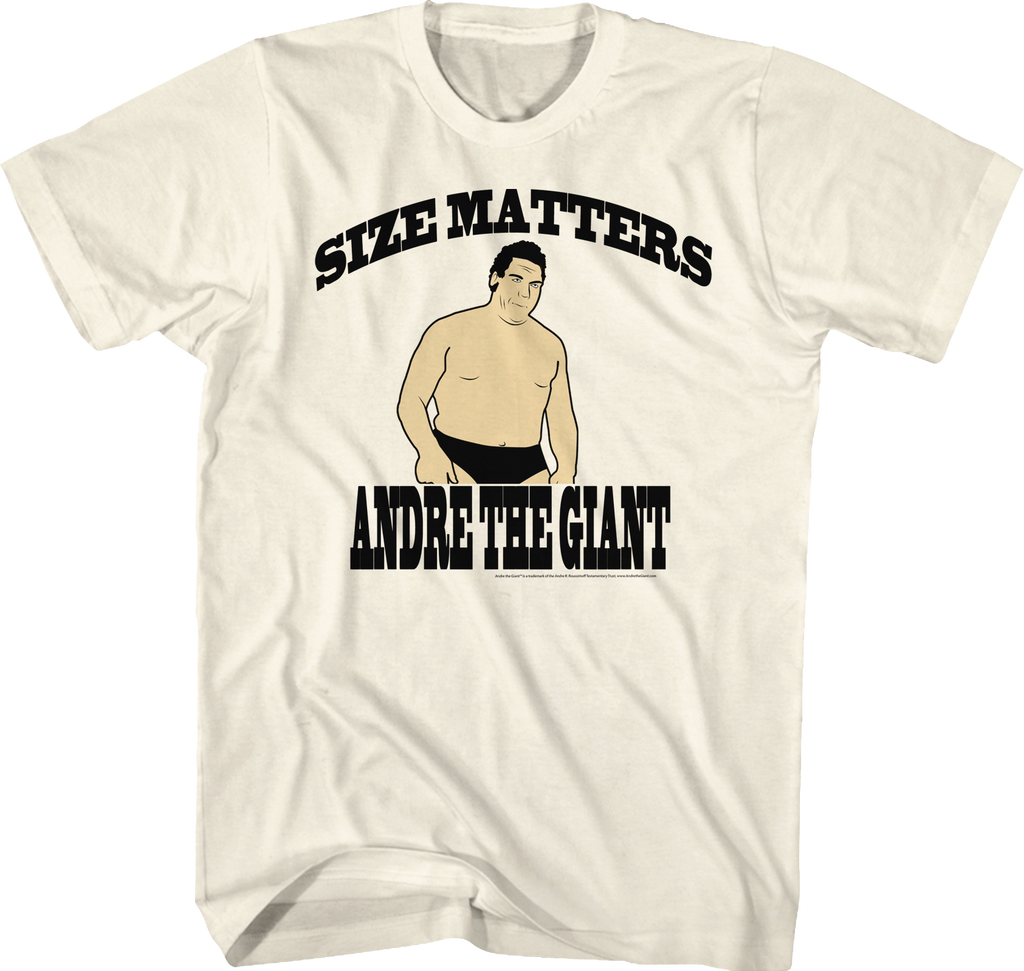 Size Matters Andre The Giant T-Shirt Hoodie, Sweatshirt | CiraTrend.com (Image 1)