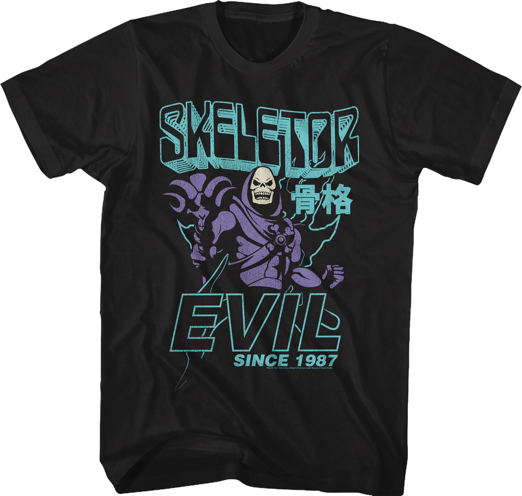 Skeletor Evil Since 1987 Masters of the Universe T-Shirt Hoodie, Sweatshirt | CiraTrend.com (Image 1)