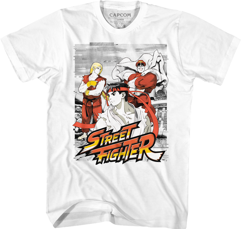 Sketch Distortion Street Fighter T-Shirt Hoodie, Sweatshirt | CiraTrend.com (Image 1)