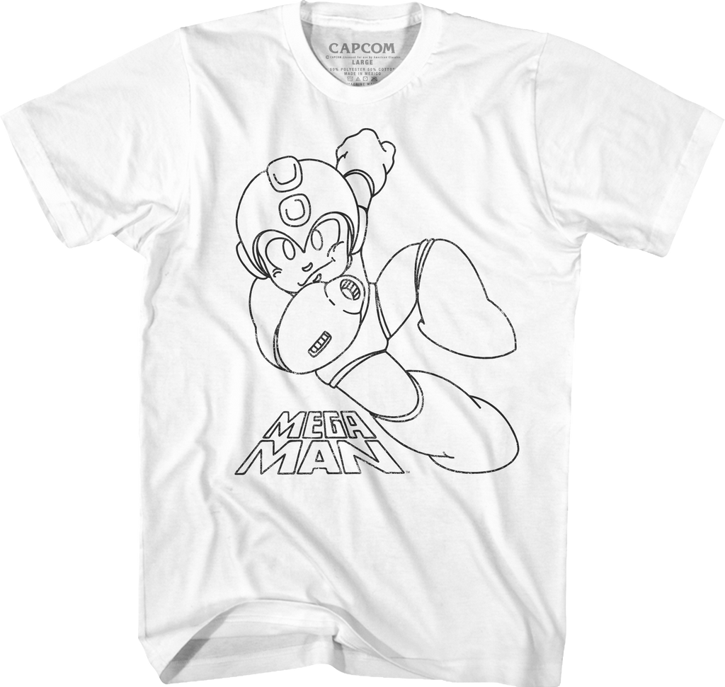 Sketch Mega Man T-Shirt Hoodie, Sweatshirt | CiraTrend.com (Image 1)