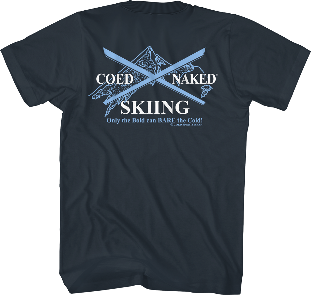 Skiing Coed Naked T-Shirt Hoodie, Sweatshirt | CiraTrend.com (Image 1)