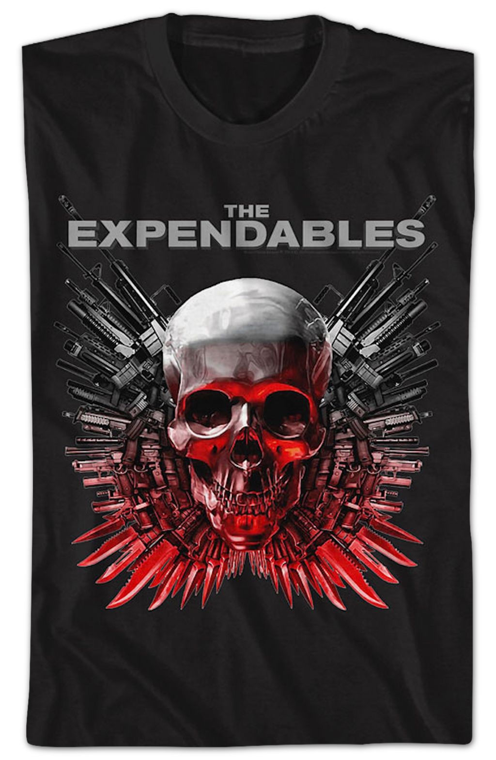 Skull And Guns Logo Expendables T-Shirt Hoodie, Sweatshirt | CiraTrend.com (Image 2)