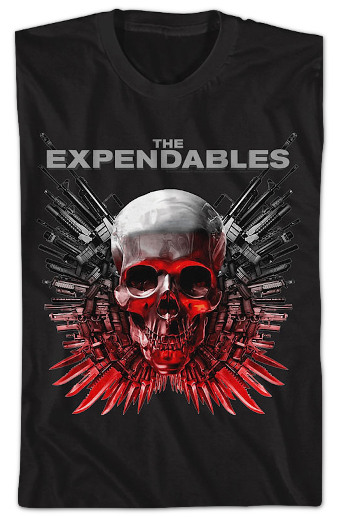 Skull And Guns Logo Expendables T-Shirt Hoodie, Sweatshirt | CiraTrend.com (Image 2)