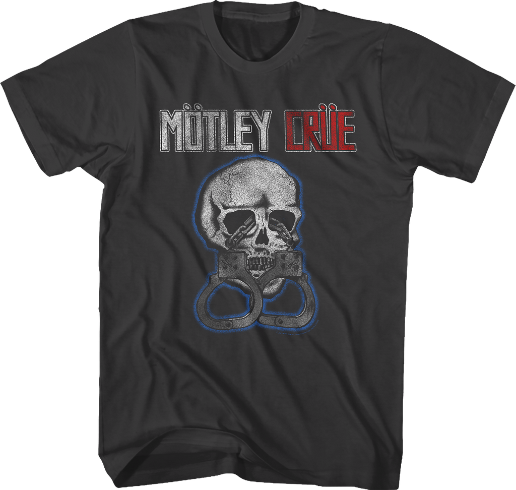 Skull And Handcuffs Motley Crue T-Shirt Hoodie, Sweatshirt | CiraTrend.com (Image 1)
