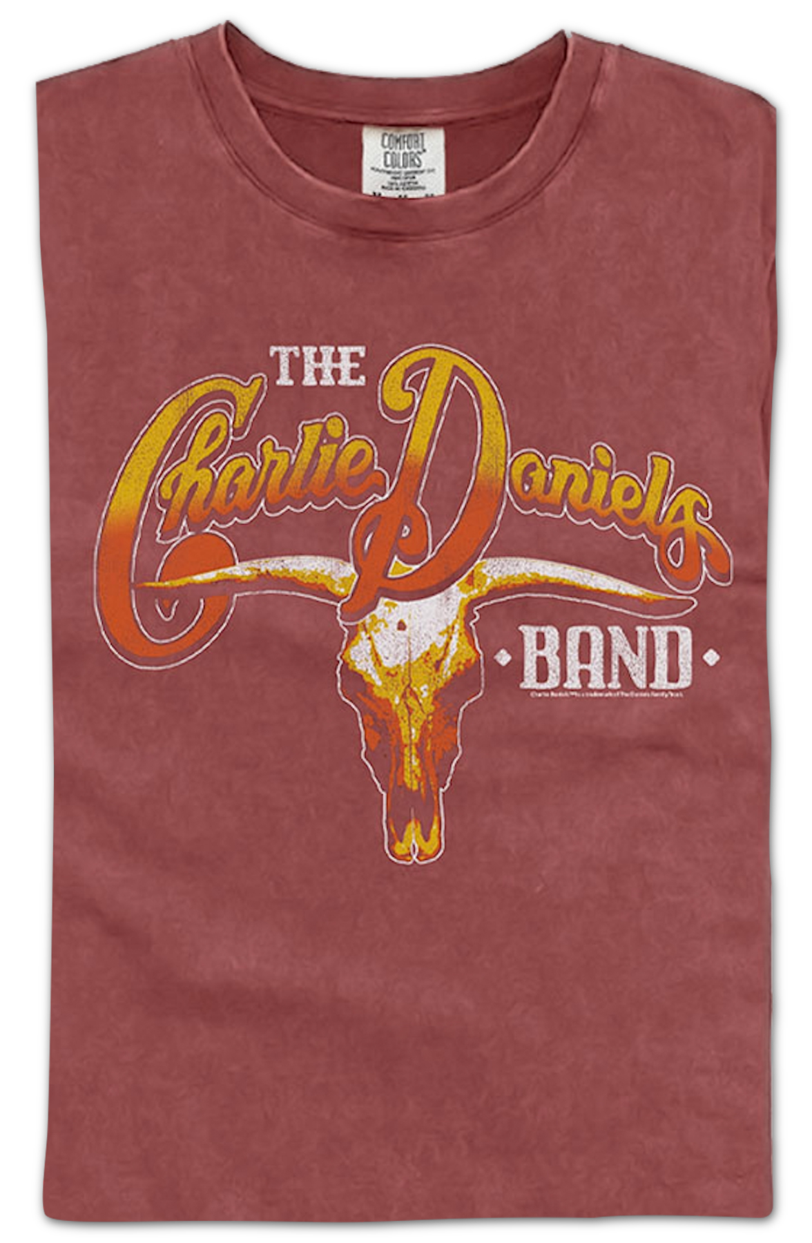 Skull & Logo Charlie Daniels Band Comfort Colors Brand T-Shirt Hoodie, Sweatshirt | CiraTrend.com (Image 2)