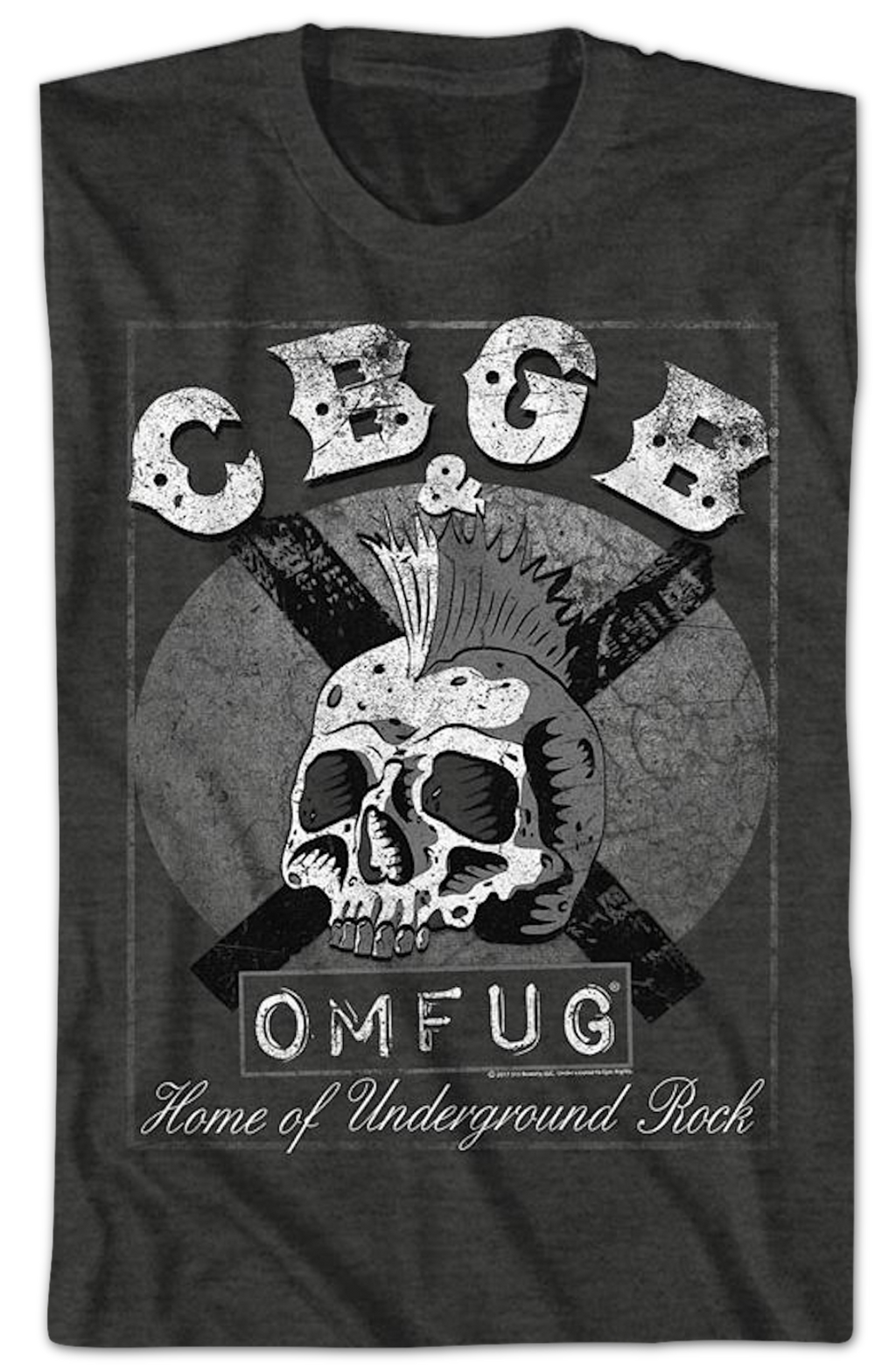 Skull Mohawk CBGB T-Shirt Hoodie, Sweatshirt | CiraTrend.com (Image 2)