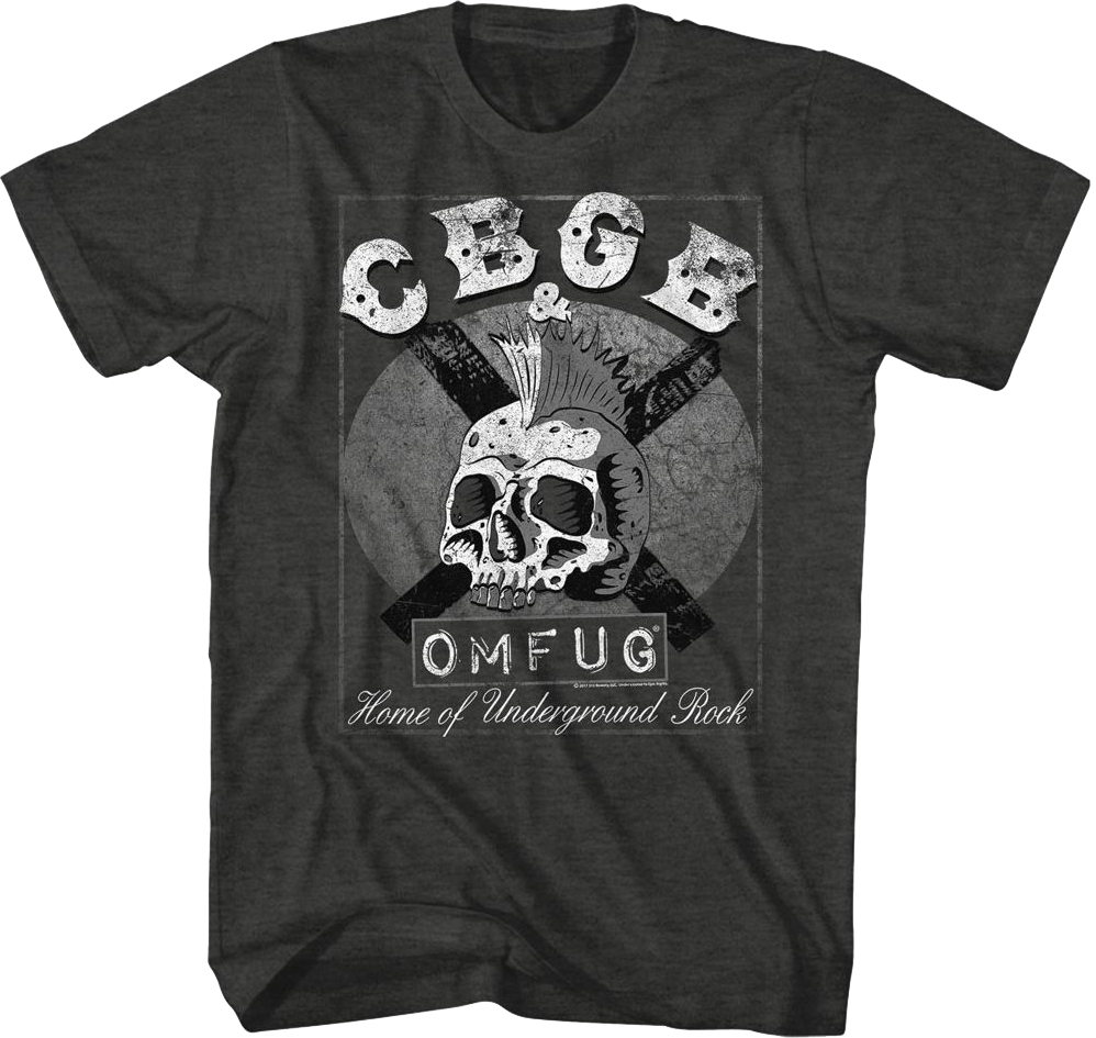 Skull Mohawk CBGB T-Shirt Hoodie, Sweatshirt | CiraTrend.com (Image 1)