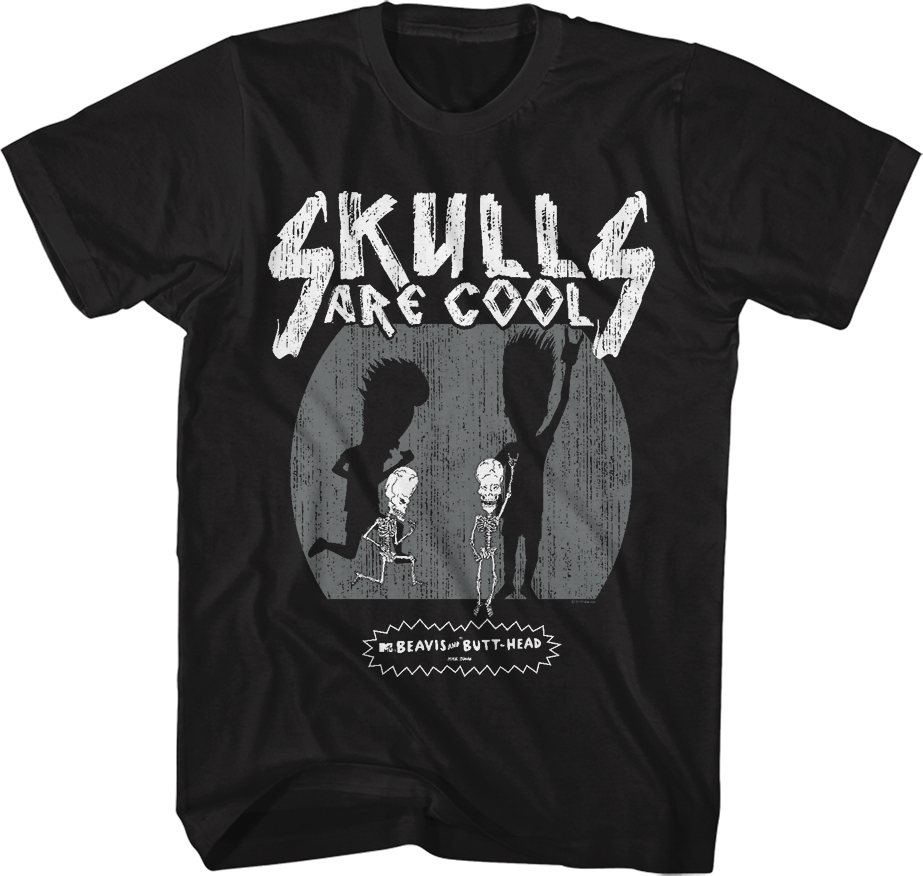 Skulls Are Cool Beavis And Butt-Head T-Shirt Hoodie, Sweatshirt | CiraTrend.com (Image 1)