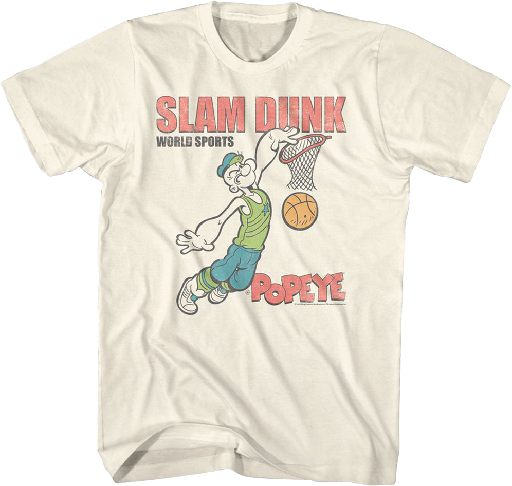 Slam Dunk Popeye T-Shirt Hoodie, Sweatshirt | CiraTrend.com (Image 1)