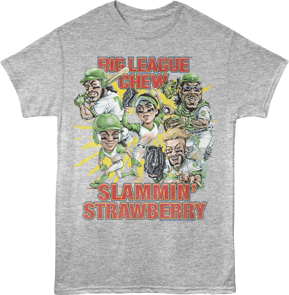 Slammin' Strawberry Big League Chew T-Shirt Hoodie, Sweatshirt | CiraTrend.com (Image 1)