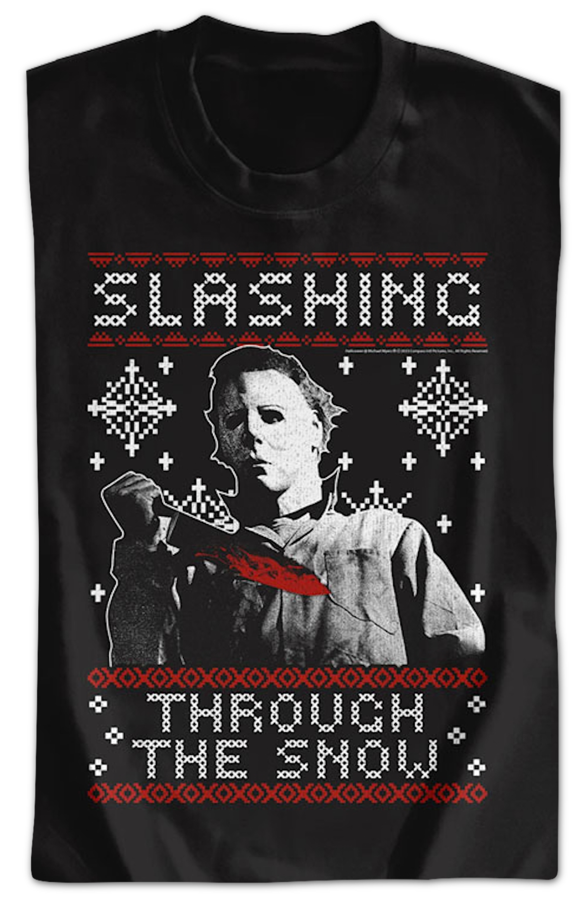 Slashing Through The Snow Halloween Sweatshirt T-Shirts, Hoodie | CiraTrend.com (Image 2)