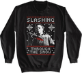 Slashing Through The Snow Halloween Sweatshirt T-Shirts, Hoodie | CiraTrend.com (Image 1)