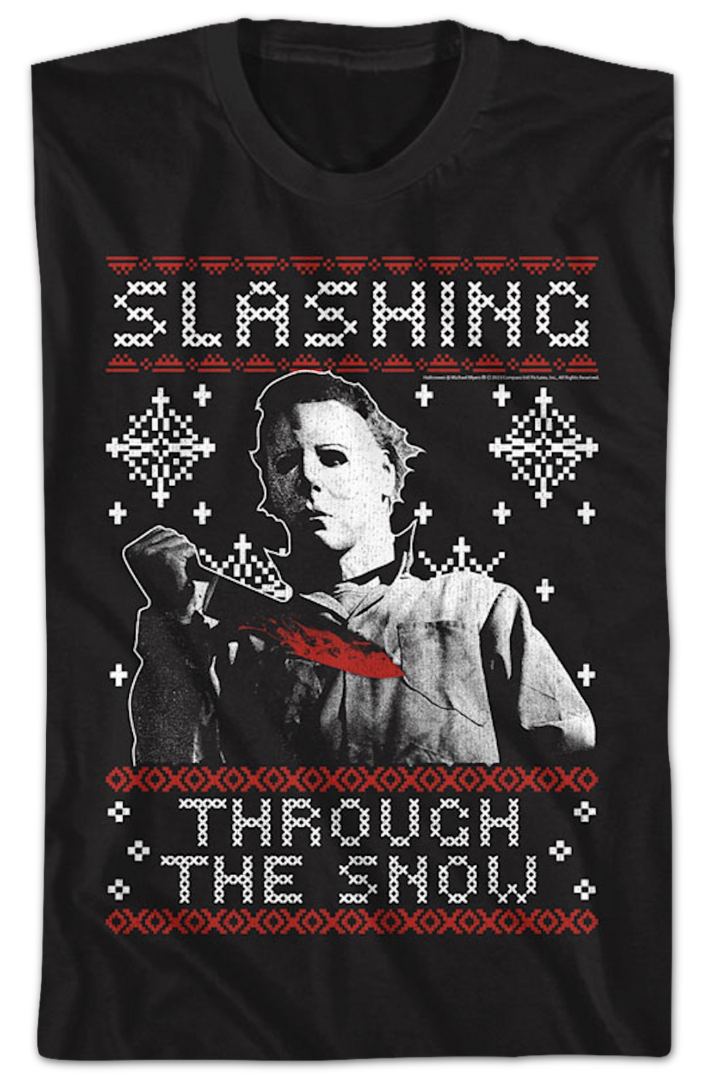 Slashing Through The Snow Halloween T-Shirt Hoodie, Sweatshirt | CiraTrend.com (Image 2)