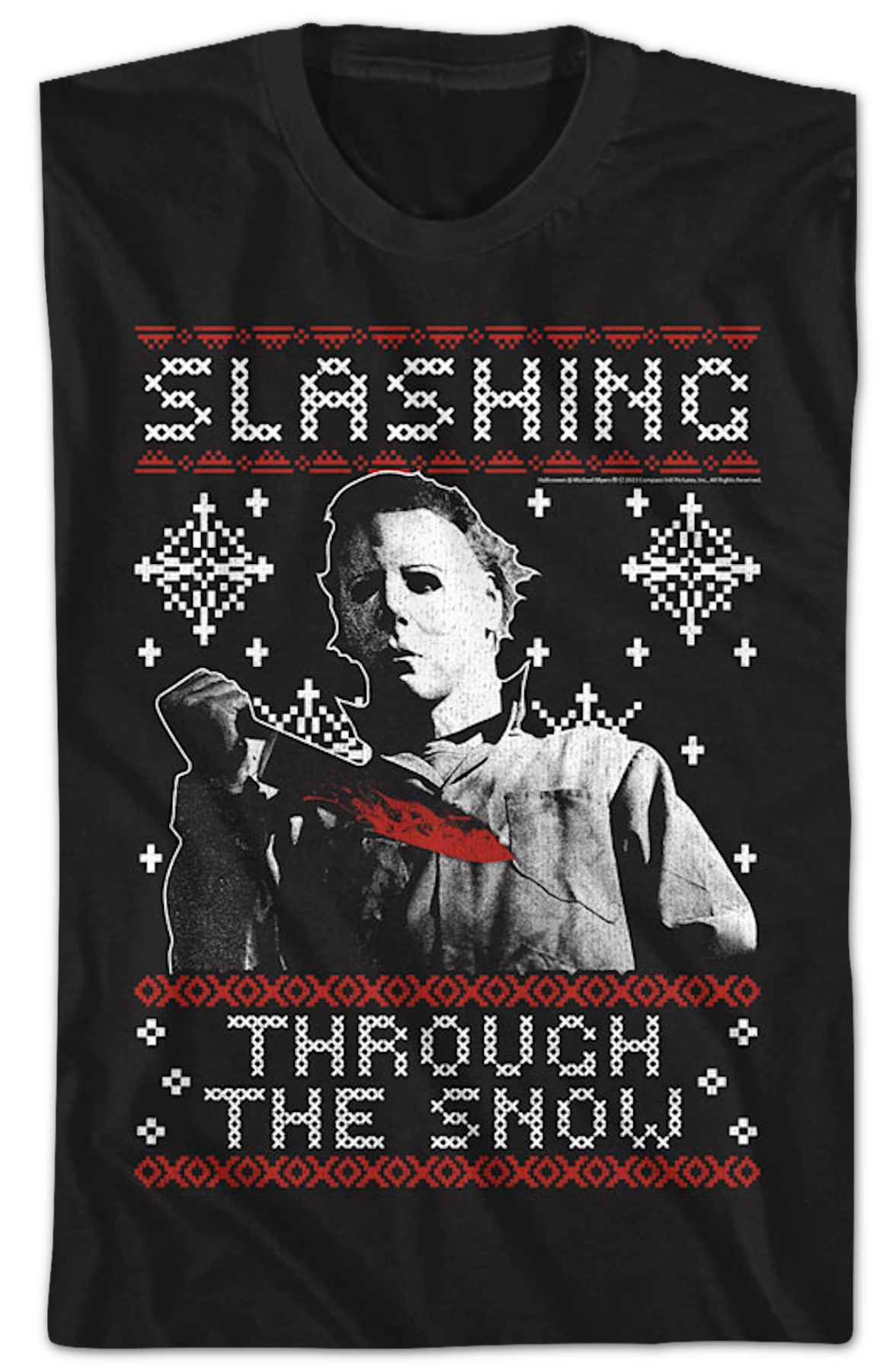 Slashing Through The Snow Halloween T-Shirt Hoodie, Sweatshirt | CiraTrend.com (Image 2)