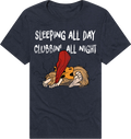 Sleeping All Day Clubbin' All Night Captain Caveman T-Shirt Hoodie, Sweatshirt | CiraTrend.com (Image 1)
