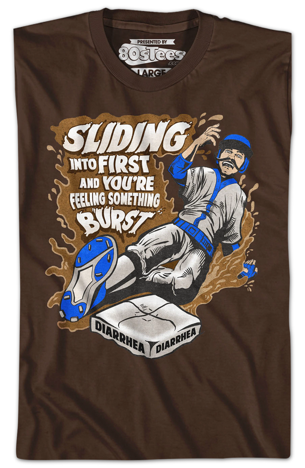 Sliding Into First And You're Feeling Something Burst Diarrhea T-Shirt Hoodie, Sweatshirt | CiraTrend.com (Image 2)