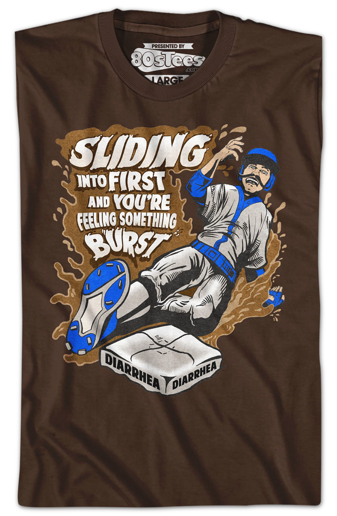Sliding Into First And You're Feeling Something Burst Diarrhea T-Shirt Hoodie, Sweatshirt | CiraTrend.com (Image 2)