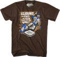 Sliding Into First And You're Feeling Something Burst Diarrhea T-Shirt Hoodie, Sweatshirt | CiraTrend.com (Image 1)