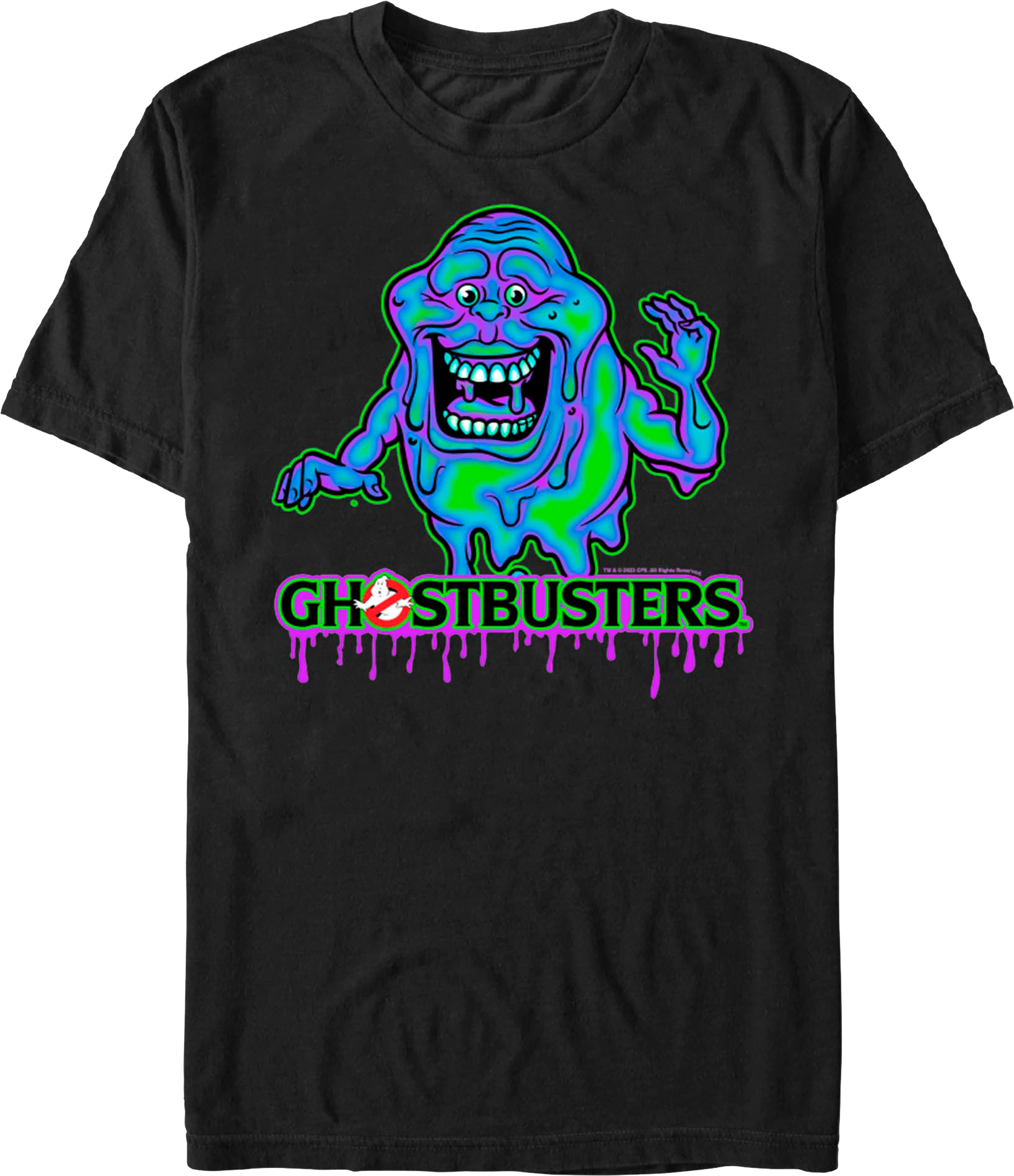 Slimer Colorful Little Spud Ghostbusters T-Shirt Hoodie, Sweatshirt | CiraTrend.com (Image 1)