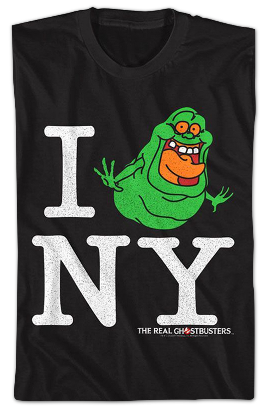 Slimer I Love NY Real Ghostbusters T-Shirt Hoodie, Sweatshirt | CiraTrend.com (Image 2)