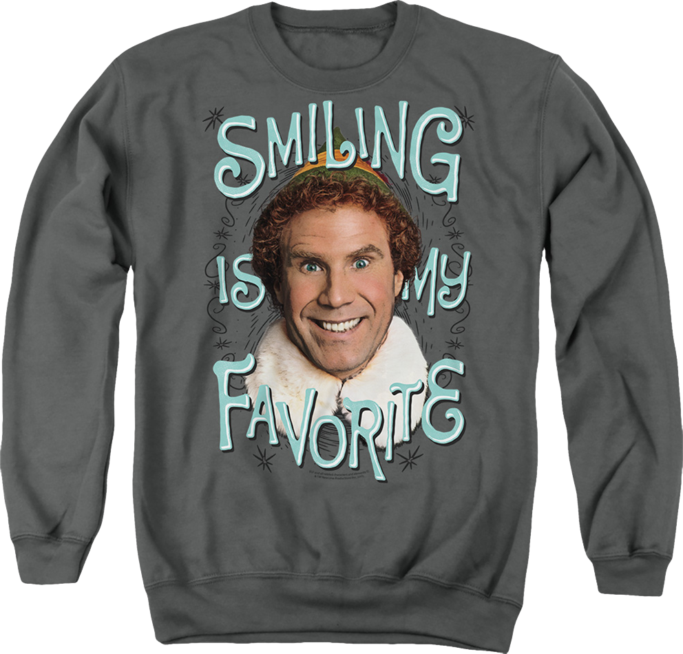 Smiling Is My Favorite Elf T-Shirts, Hoodie, Sweatshirt