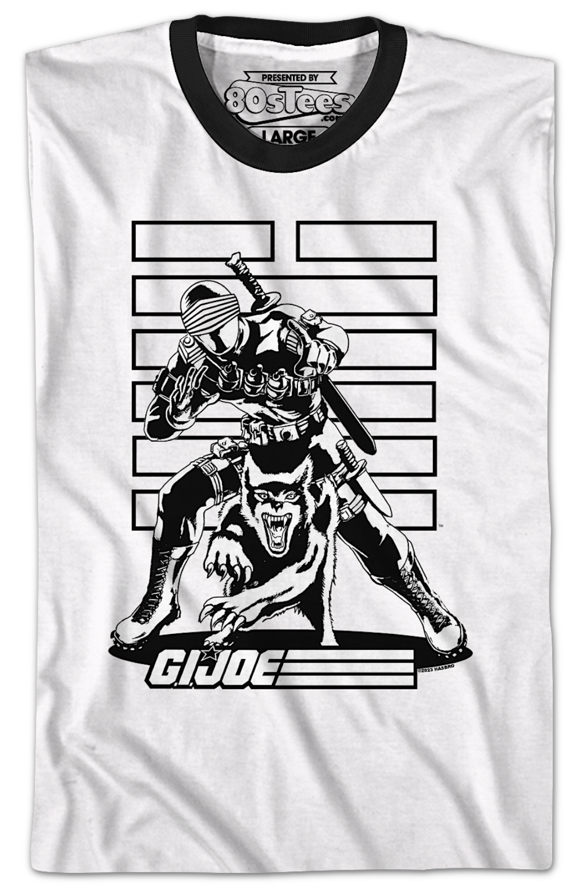 Snake Eyes Noir GI Joe Ringer Shirt Hoodie, Sweatshirt | CiraTrend.com (Image 2)