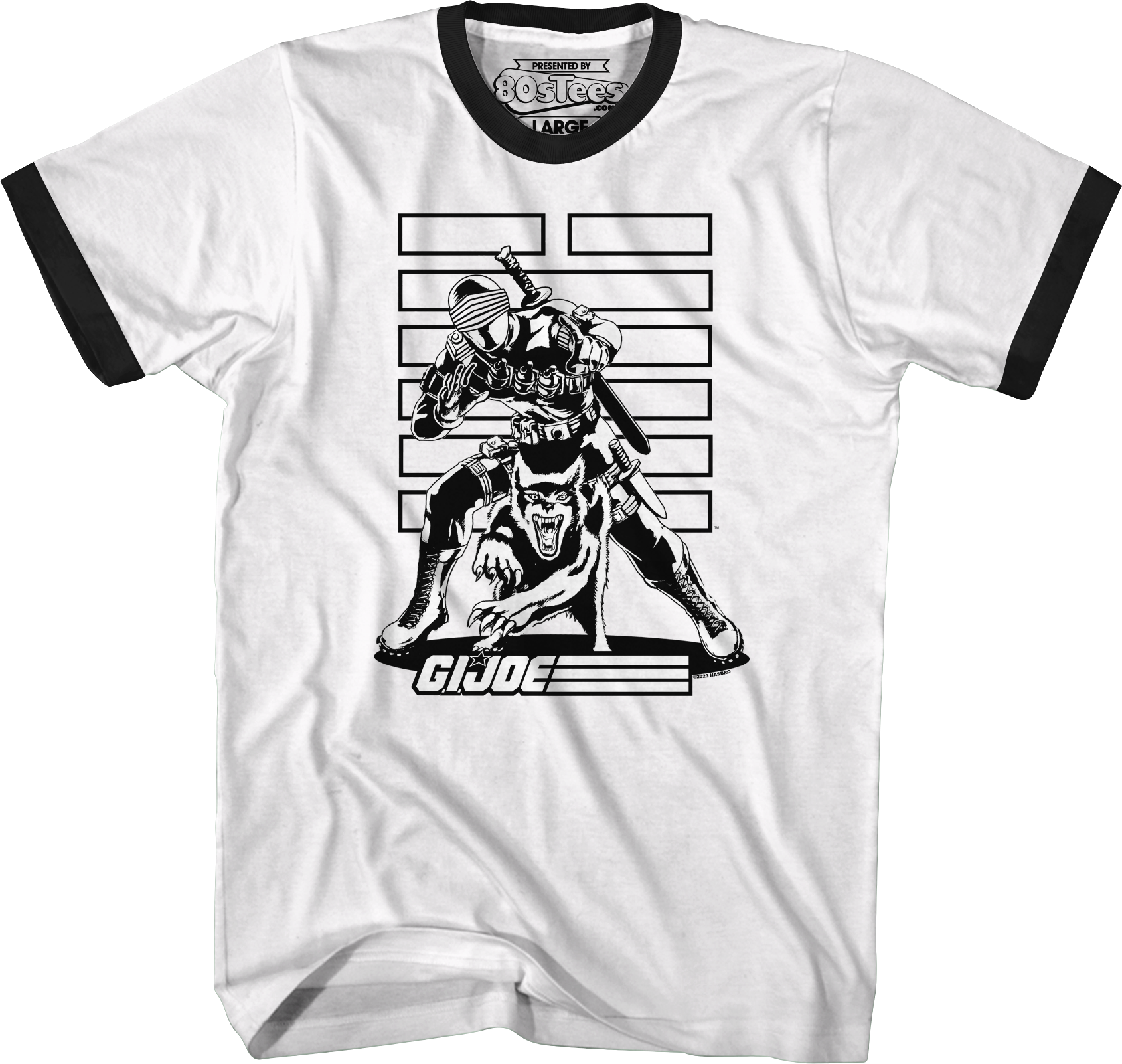 Snake Eyes Noir GI Joe Ringer Shirt Hoodie, Sweatshirt | CiraTrend.com (Image 1)