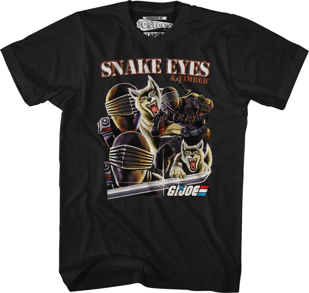 Snake Eyes & Timber Collage GI Joe T-Shirt Hoodie, Sweatshirt | CiraTrend.com (Image 1)