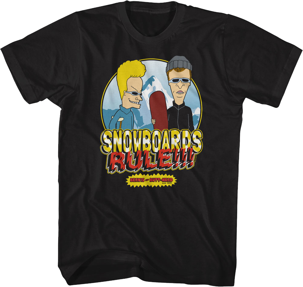 Snowboards Rule Beavis Butt Head T-Shirts, Hoodie, Sweatshirt