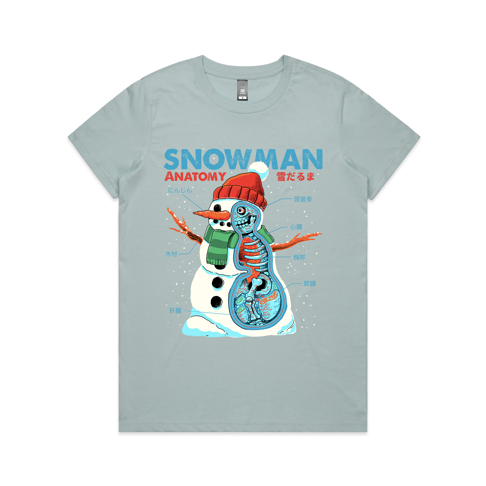 Snowman Anatomy Tee Hoodie, Sweatshirt | CiraTrend.com (Image 4)