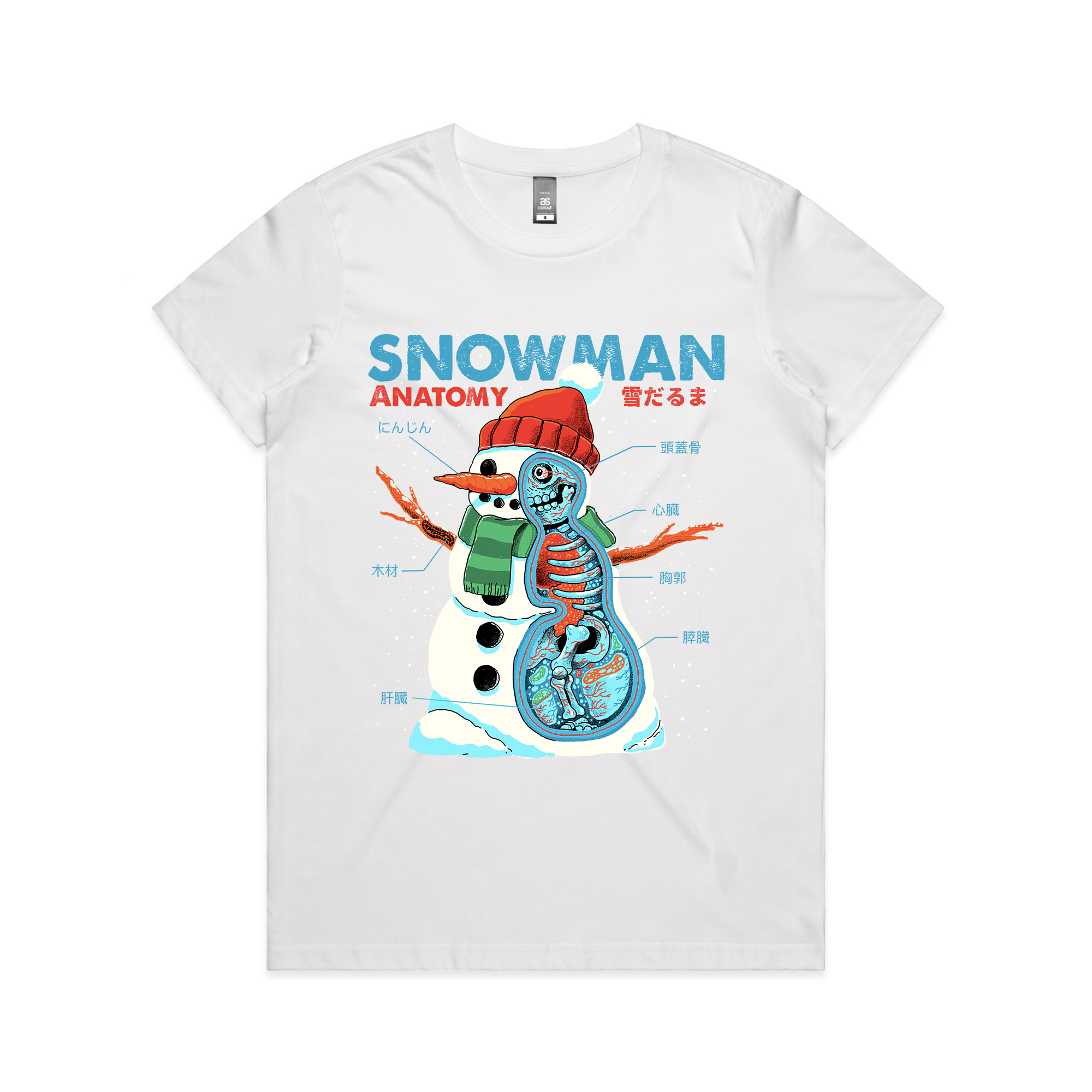 Snowman Anatomy Tee Hoodie, Sweatshirt | CiraTrend.com (Image 5)