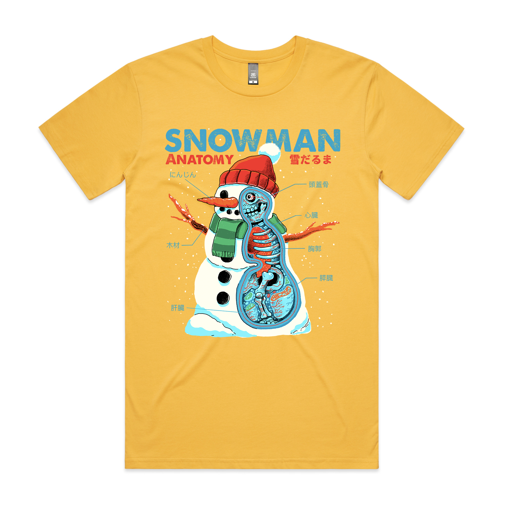 Snowman Anatomy Tee Hoodie, Sweatshirt | CiraTrend.com (Image 3)